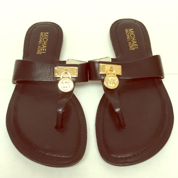 Michael Kors Shoes - Michael Kors Black Hamilton Flip Flops Sandals